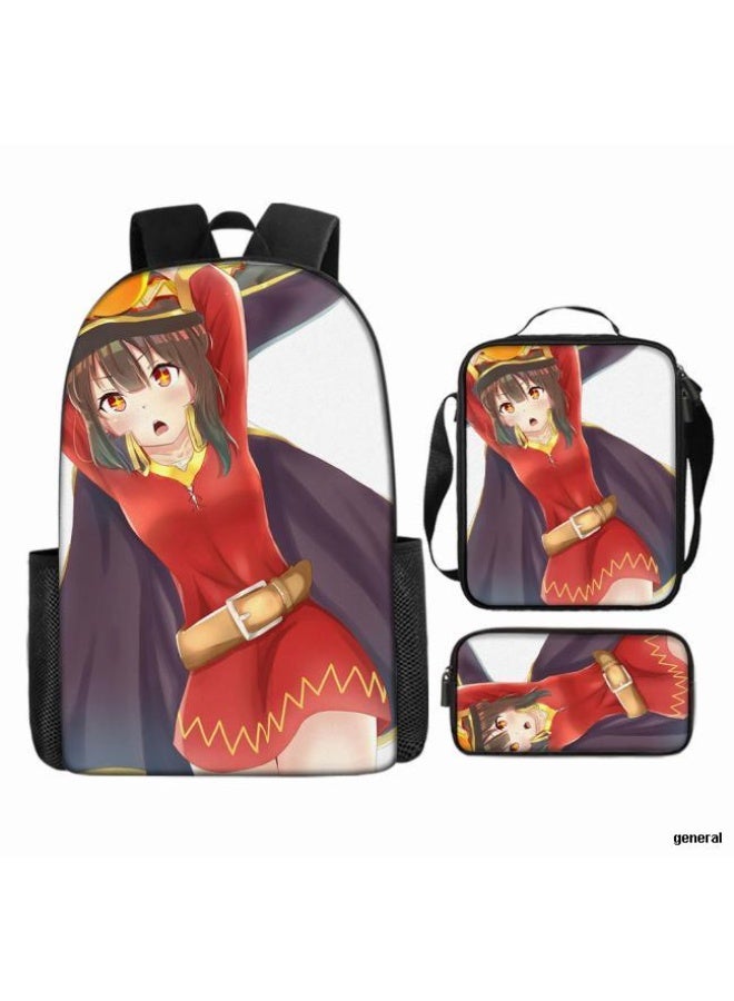 general Common universal printed backpack - three-piece backpack combination (available for students, children, friends on outings, mountain climbing, etc.) - 98 - Image 1