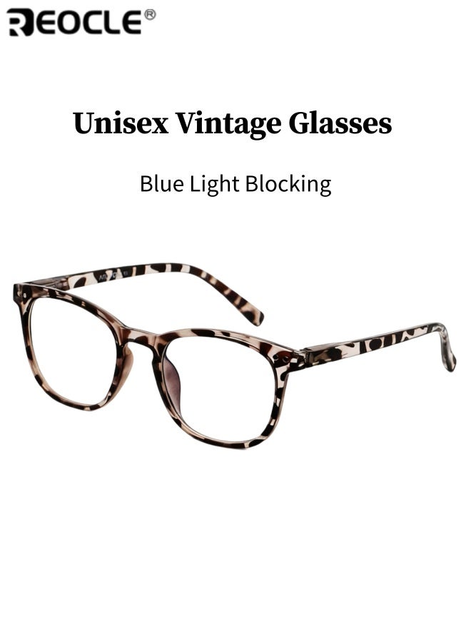 ريوكل نظارات بلو لايت بلوك غير محددة الجنس بإطار صغير عدسة الكمبيوتر مثبطة للضوء الأزرق للاستخدام للشاشات للنساء والرجال والمراهقين - Image 1