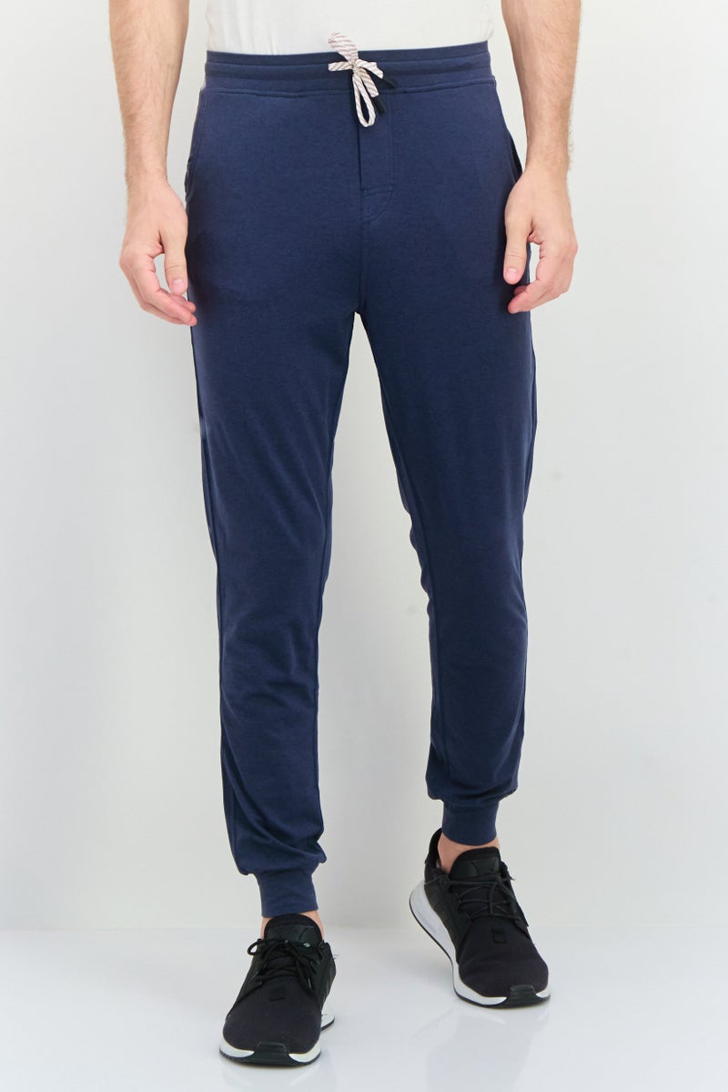 Beause Men Sportswear Fit Training Sweatpants, Navy Blue  - Image 1