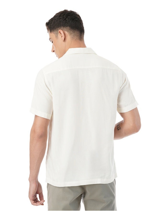 fyltr Men's Solid Rayon Casual Shirt with Resort Collar & Half Sleeves | Shirts for Men - Image 3