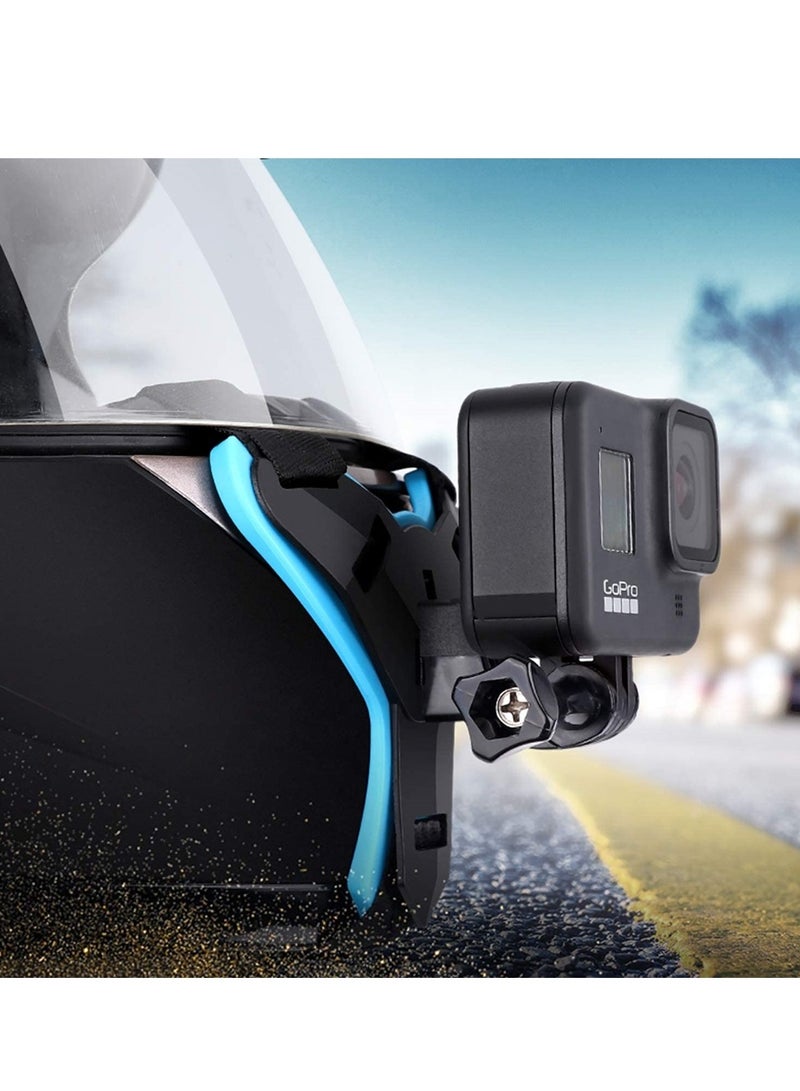 AROAQ Helmet Mount for GoPro, Motor Bike Cycle Helmet Chin Mount Strap Stand Action Camera Accessories Compatible with GoPro Hero 11 10 9 8 7 6 5 4 3 - Image 3