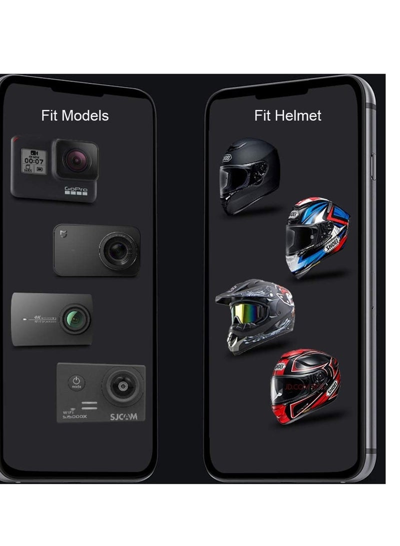 AROAQ Helmet Mount for GoPro, Motor Bike Cycle Helmet Chin Mount Strap Stand Action Camera Accessories Compatible with GoPro Hero 11 10 9 8 7 6 5 4 3 - Image 4