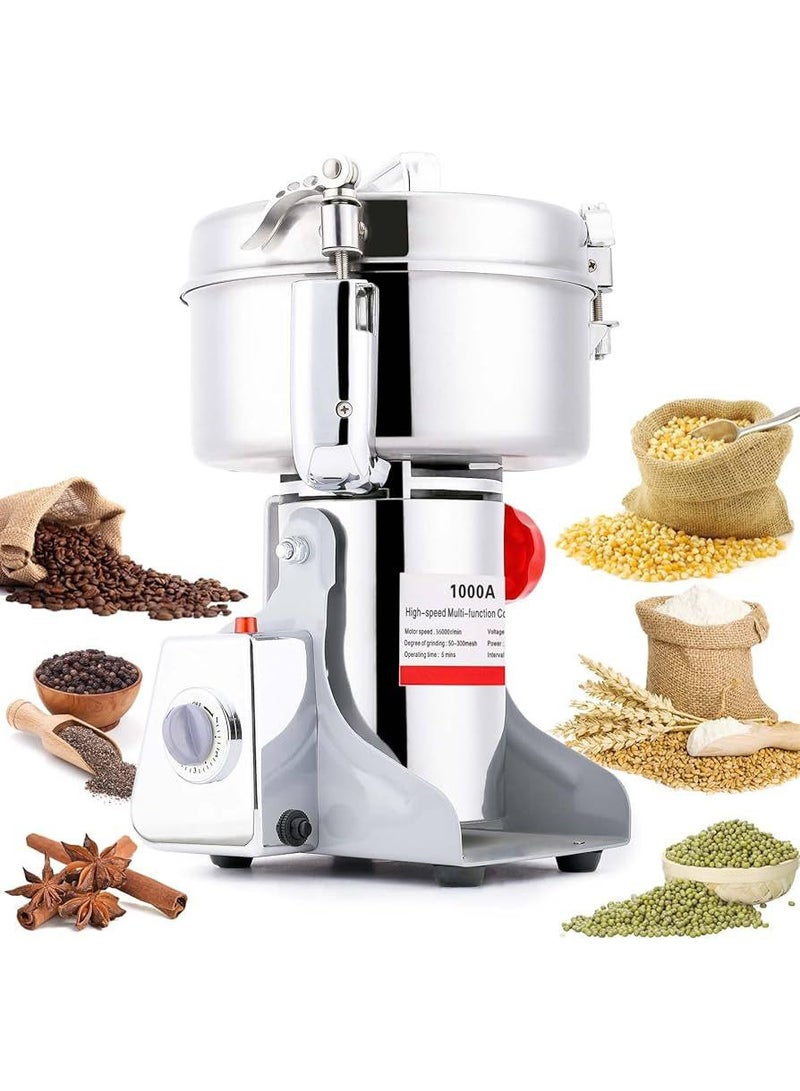 Denx Electric Coffee Grinder Grinder Machine Spice Grinder Bean Grinder 3000W Multi Speeds Large Capacity 800g (with 22 Extra Spare Parts) - Image 2