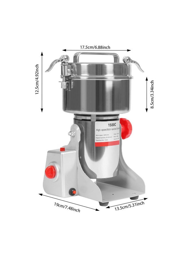 Denx Electric Coffee Grinder Grinder Machine Spice Grinder Bean Grinder 3000W Multi Speeds Large Capacity 800g (with 22 Extra Spare Parts) - Image 4