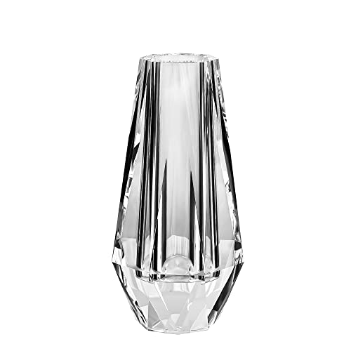 kitCom Flower Crystal Vase 827 inches Modern Crystal Vase LeadFree Flower Vase European Crafted for Table Home Decoration Wedding or Luxury Gifts 827 x 394 x 394 Inches
