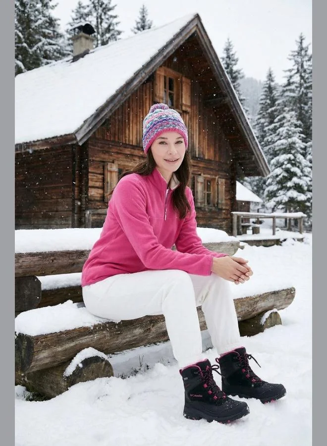 ليلا جاكيت نسائي من الصوف الناعم بنصف سحاب بتصميم نحيف ومقاوم للتكتل