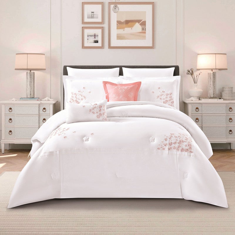 ليفور مفرش صيفي قطن 100% فاخر مناسب لمقاس سرير مزدوج 200 x 200 cm سم من ليفوري مكون من 8 قطع - Image 1