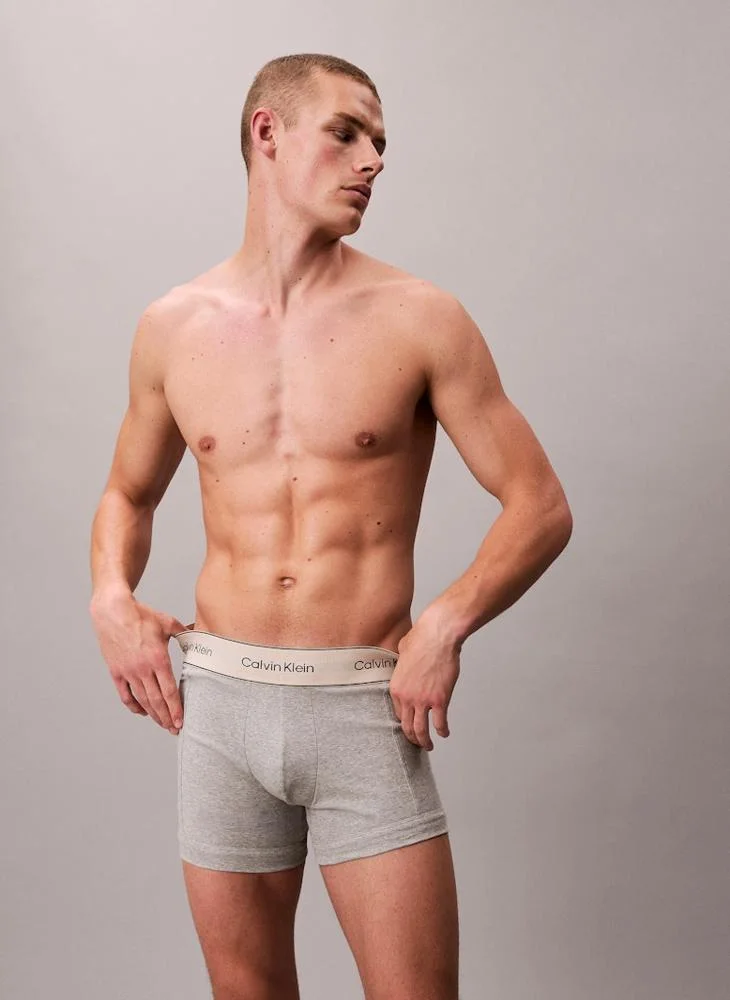 CALVIN KLEIN 3 Pack Trunks - Heritage Cotton Stretch
