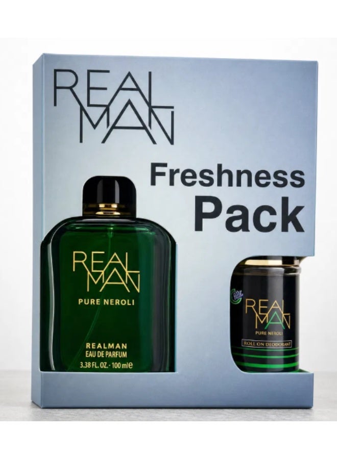 Realman Freshness Pack - EDP 100 ml  + Roll on 50ml - Pure Neroli - Image 1