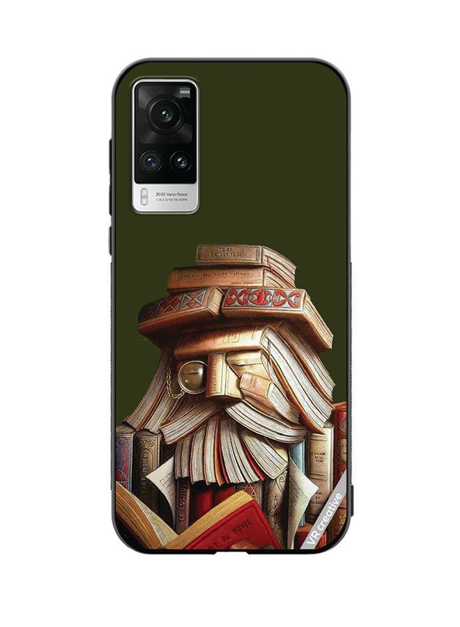 VR CREATIVE Protective Case Cover For Vivo X60 Pro Books Design Multicolour - Image 1