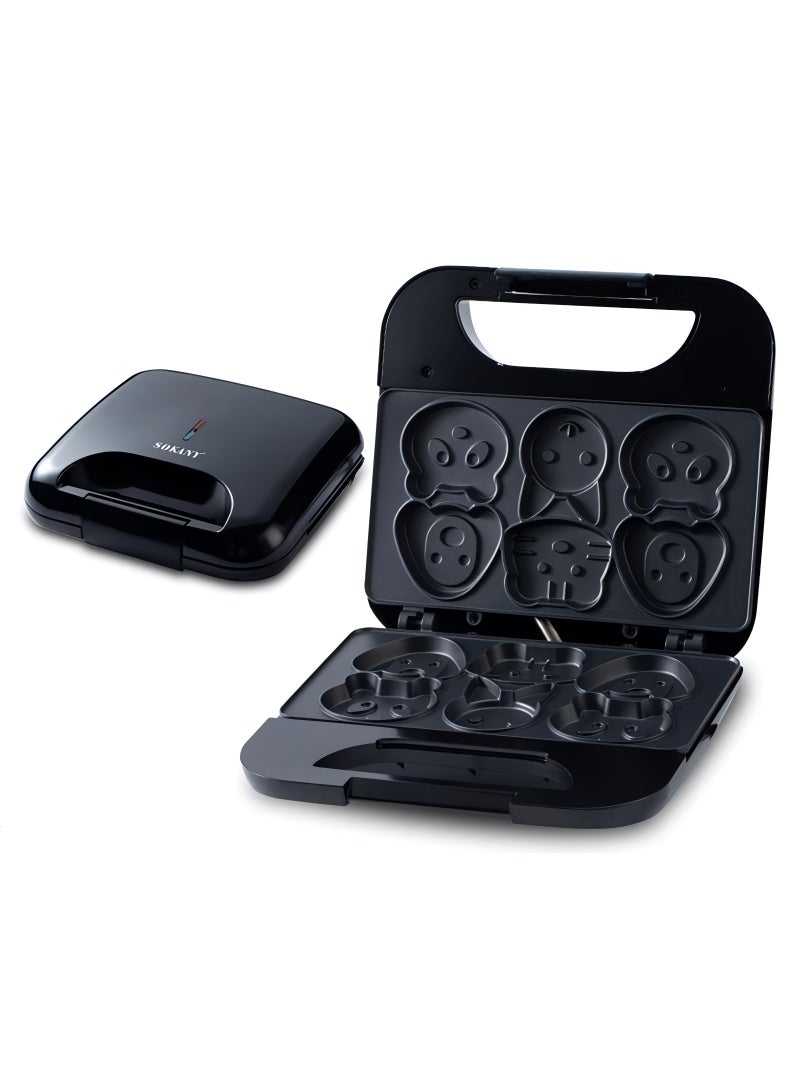 Sokany New Design Cartoon Cookie Maker – SK-08005, 750W, Double-Sided Heating - Image 1