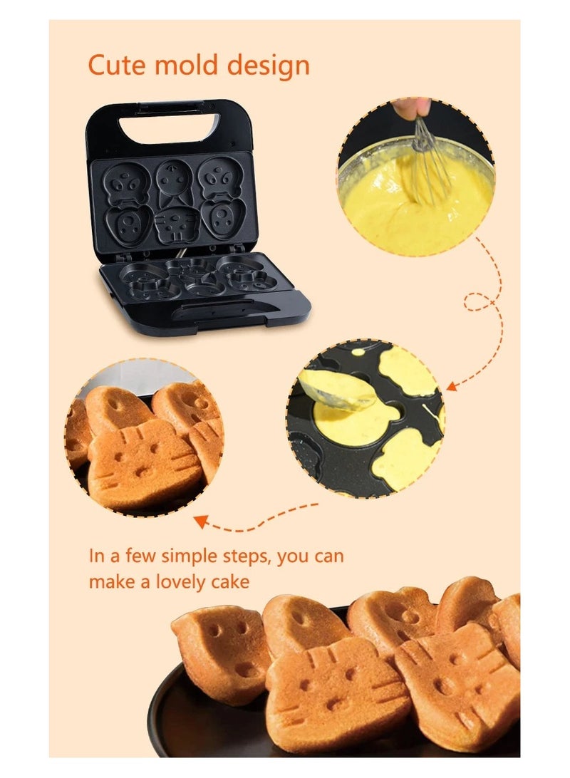 Sokany New Design Cartoon Cookie Maker – SK-08005, 750W, Double-Sided Heating - Image 2