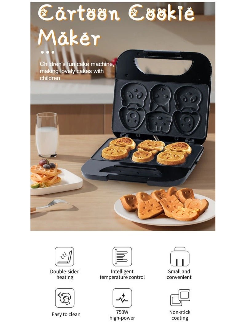 Sokany New Design Cartoon Cookie Maker – SK-08005, 750W, Double-Sided Heating - Image 3