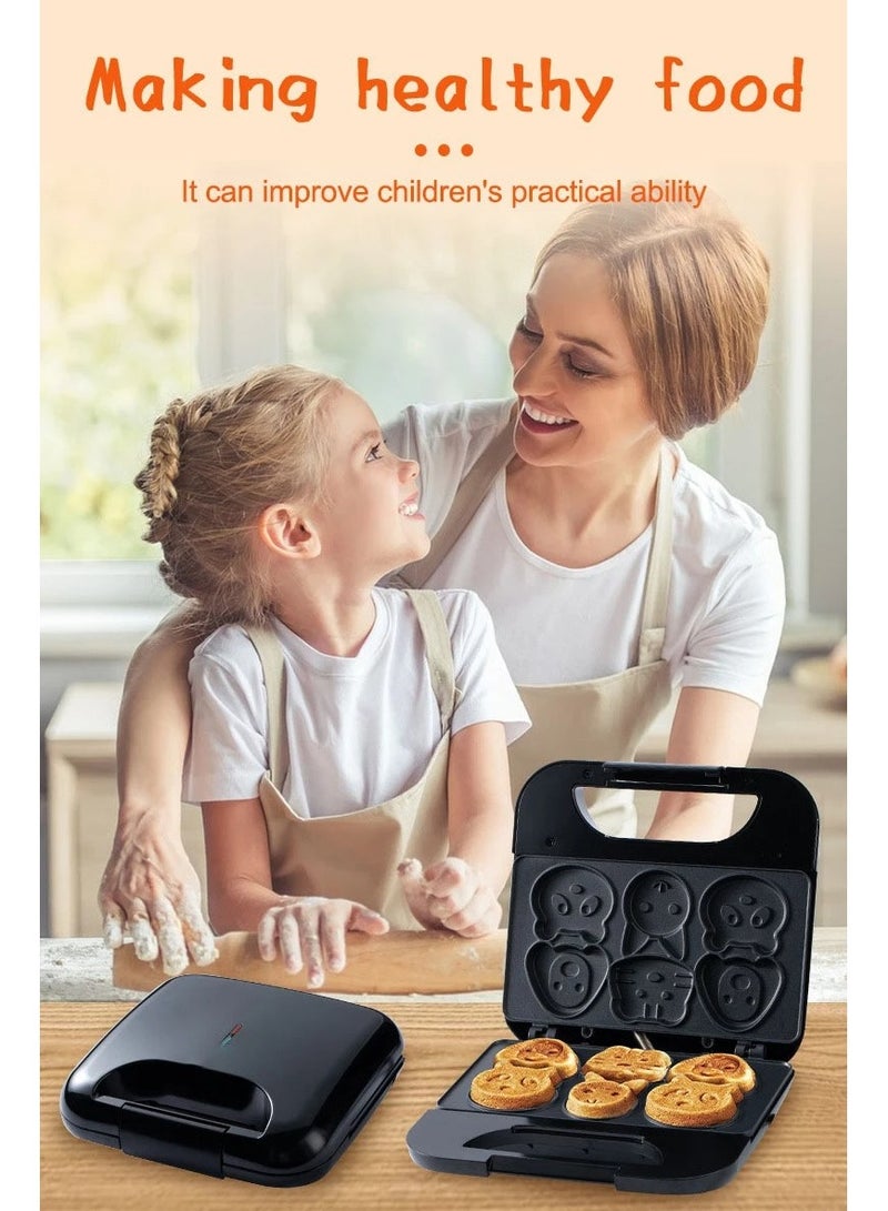 Sokany New Design Cartoon Cookie Maker – SK-08005, 750W, Double-Sided Heating - Image 4