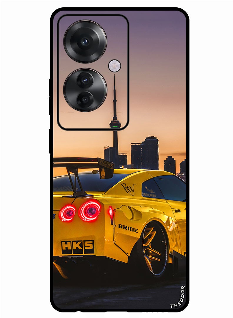 Theodor Protective Case Anti Scratch Shock Proof Bumper Cover For Oppo F25 Pro Nissan GTR Car - Image 1