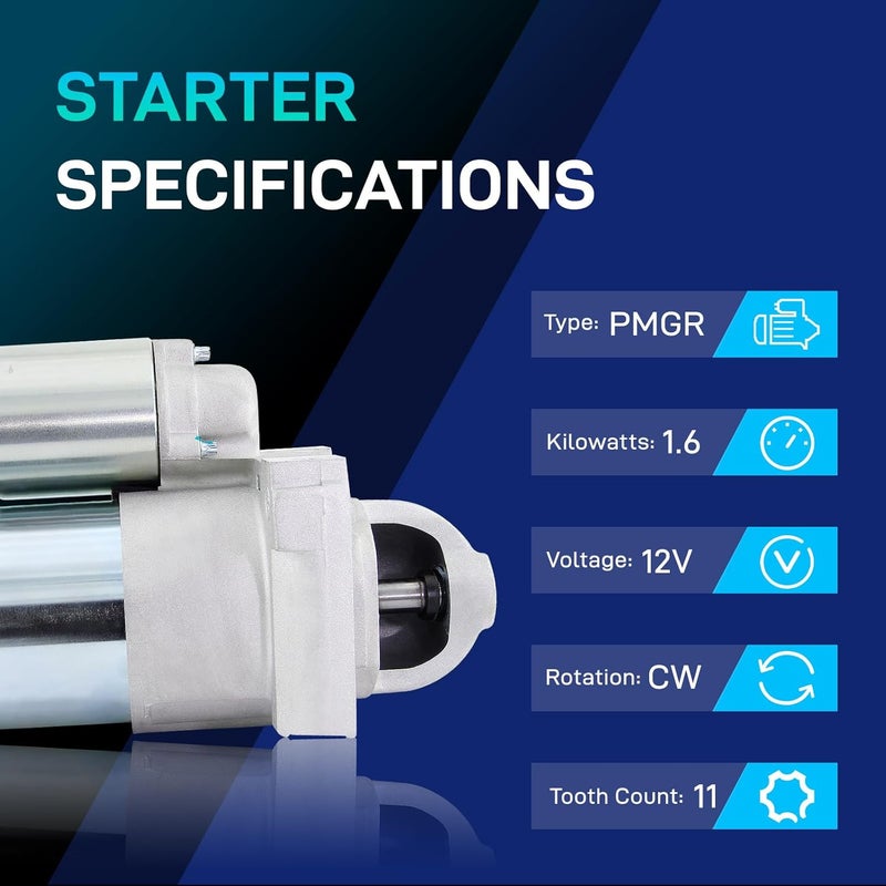 BDELI New Starter for 1999-2005 Chevy Silverado, GMC Sierra, Cadillac Escalade, 6.0L V8 - Image 2