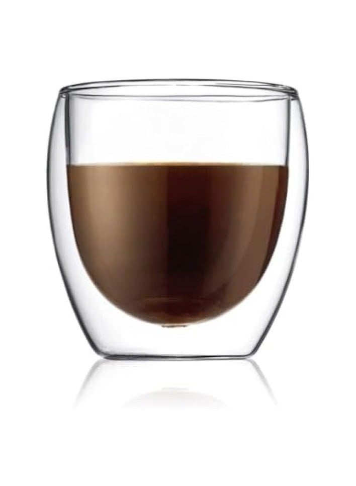 Green Tiger Double Wall Glass Tumbler, Clear, Suitable for Coffee, Coffee cups set - Image 2