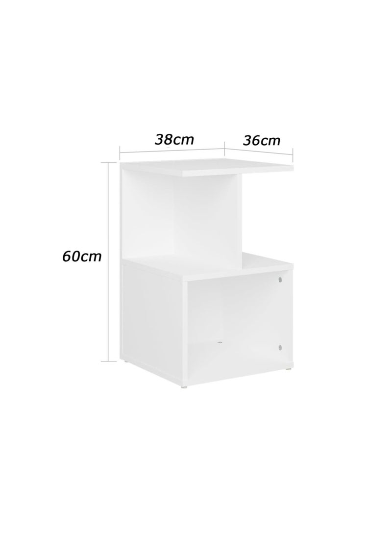 Furniture Store Modern MDF nightstand - Height 60 cm - Width 38 cm - Depth 36 cm, from Furniture Store. - Image 5
