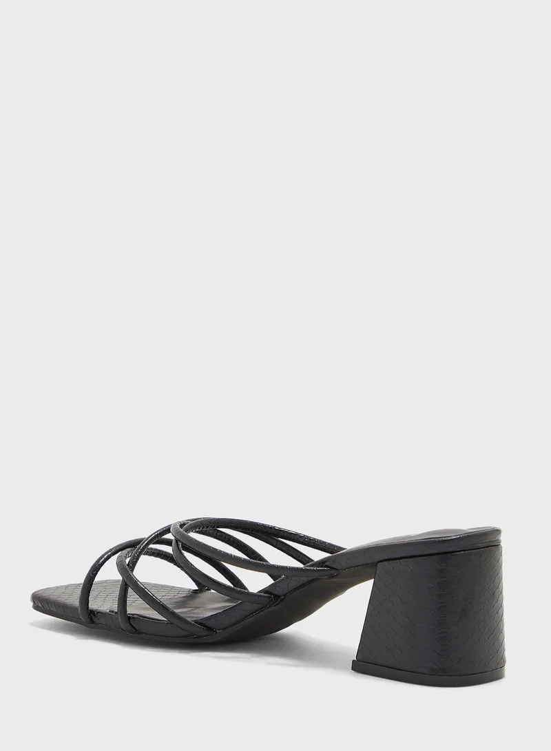 Ginger Multiple Strap Block Heel