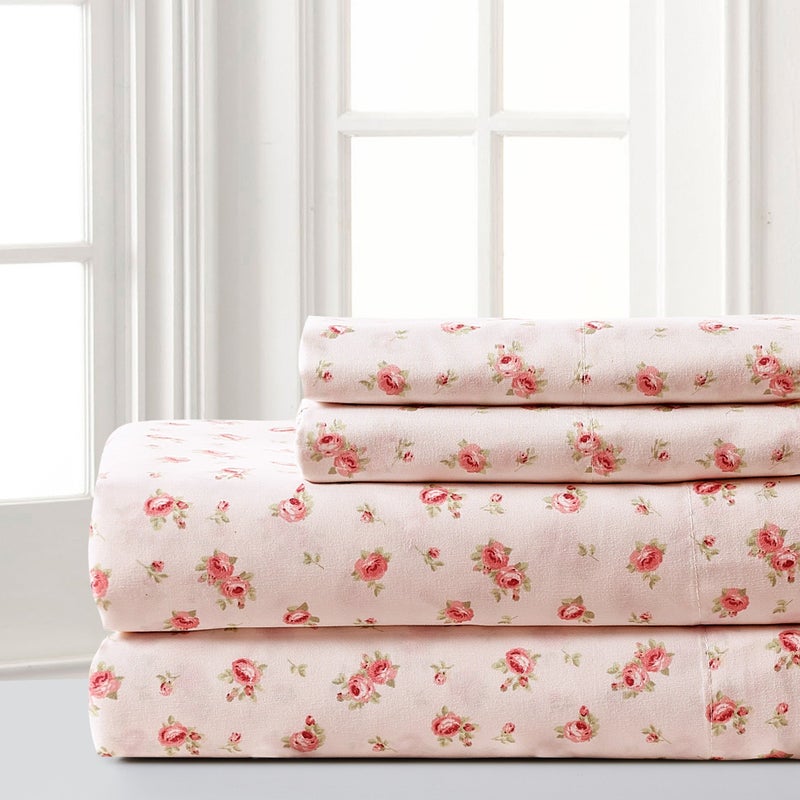 Modern Threads Silky Soft Microfiber and Wrinkle Free Sheets  Luxurious Microfiber Bed Sheets Includes Flat Sheet Fitted Sheet with Deep Pockets  Pillowcases Blush Queen