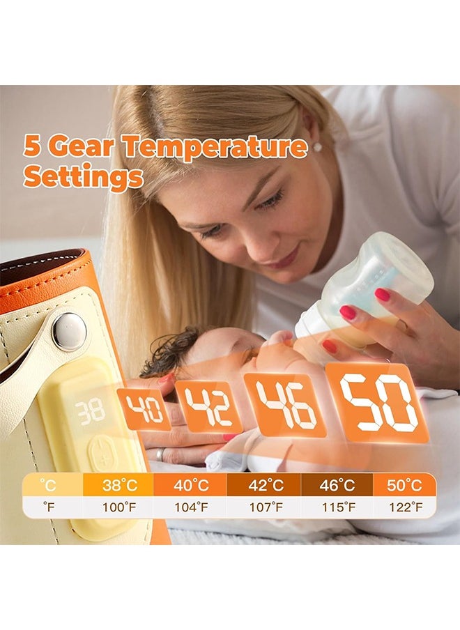 Smart Mom Bottle Warmer with Intelligent Temperature Control, 38-50℃ Adjustable, Fast Night Feeding Milk Warmer for Newborn with LED Display  - Image 2