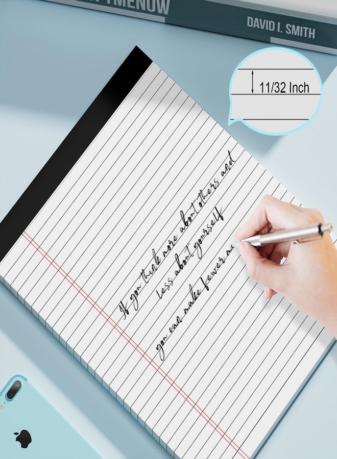 AILZFEI 12 Pack of Legal Pads 8.5 x 11 Wide Ruled Writing Pads 8.5" x 11.75" Notepad 30 Sheets per White Legal Pad Clear Print Note Pads 8x11 Pads of Paper - Image 4