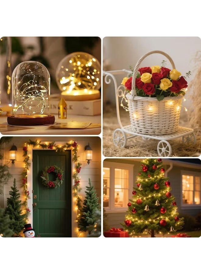8 Pack Fairy Lights Battery Operated, 2m 20 LED String Lights on Flexible Copper Wire | Warm White Mini Decorative Lights for Bedroom, Jars, DIY, Party, Wedding & Ramadan Festive Decor - Image 5