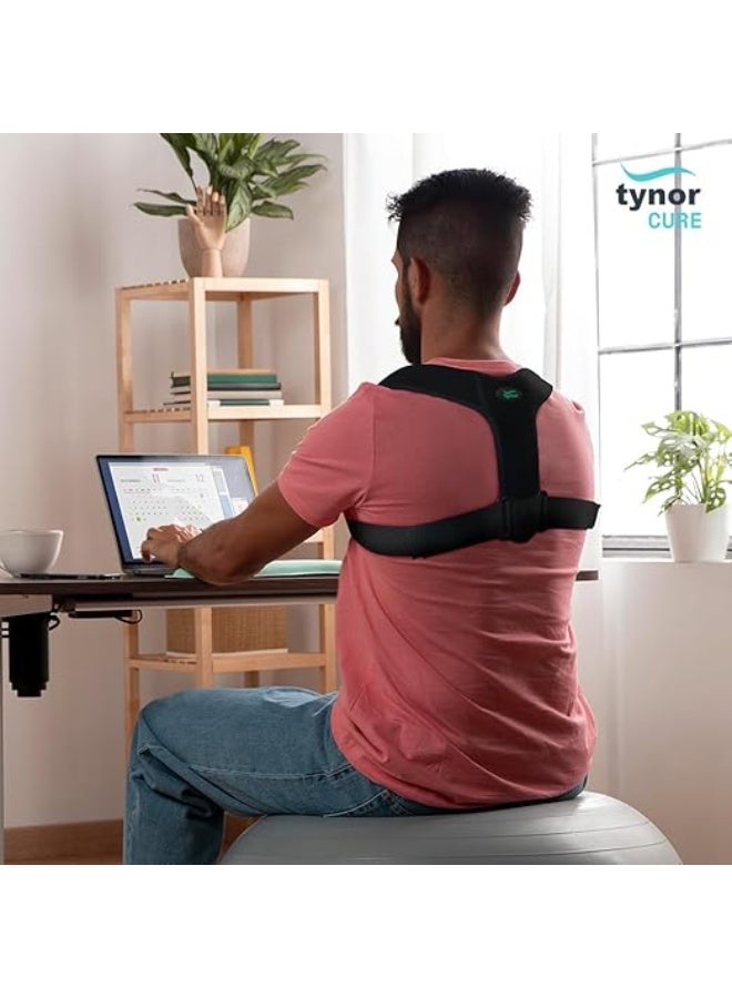 TYNOR Posture corrector Sleek, Black, Universal, 1 Unit - Image 4