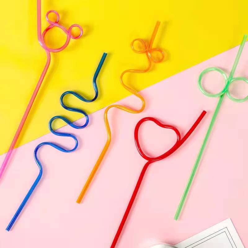 DKHDBD 36 Pcs Crazy Straws  Colorful Funny Straws for Kids Reusable Silly Straws for Kids  Great for Parties and Birthday Party - Image 3