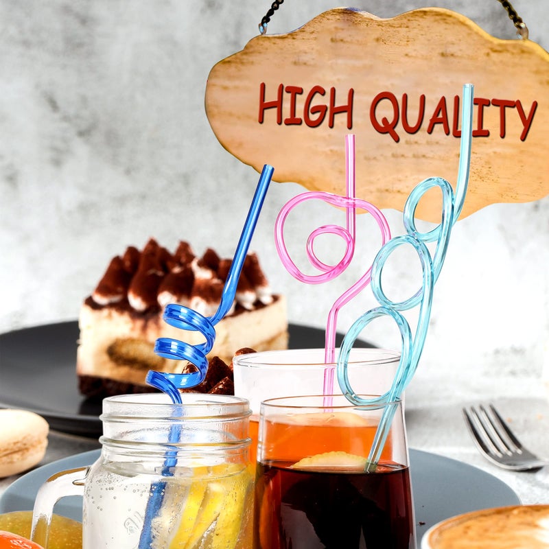 DKHDBD 36 Pcs Crazy Straws  Colorful Funny Straws for Kids Reusable Silly Straws for Kids  Great for Parties and Birthday Party - Image 5
