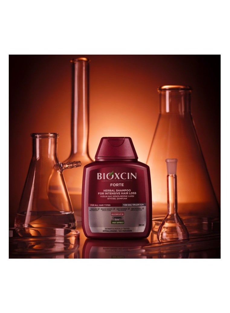 Bioxcin Forte Anti-Hair Loss Herbal Shampoo - 300 ml - Image 2