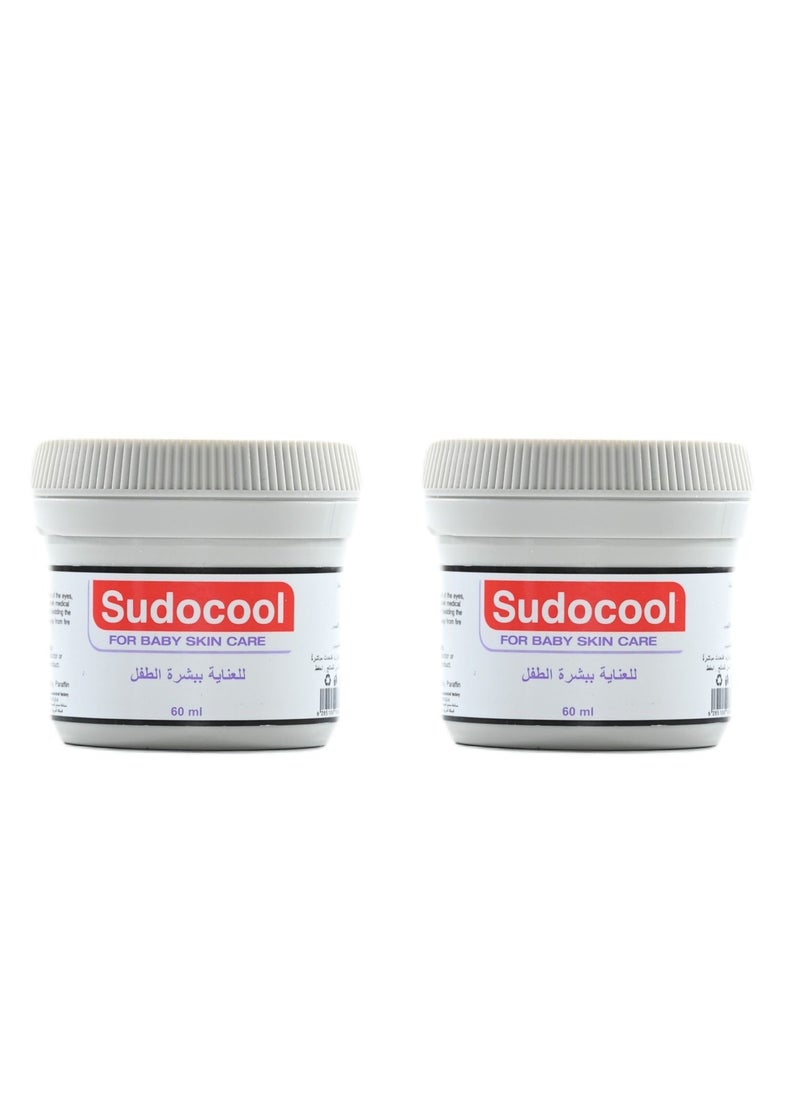 Sudocool PACK OF 2 - Baby skin care cream 60 ml  - Image 1