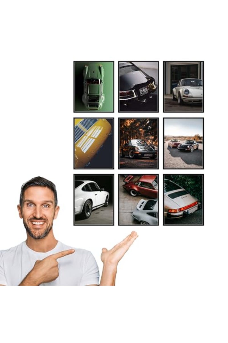 BigWig Prints Porsche 911 Poster - Car Wall Art, Porsche Wall Art, Porsche Poster, Vintage Car Poster, Car Posters for Men, Porsche 944 Posters, Porsche Art, Cool Car Posters - Unframed Set of 9 (8x10) - Image 4