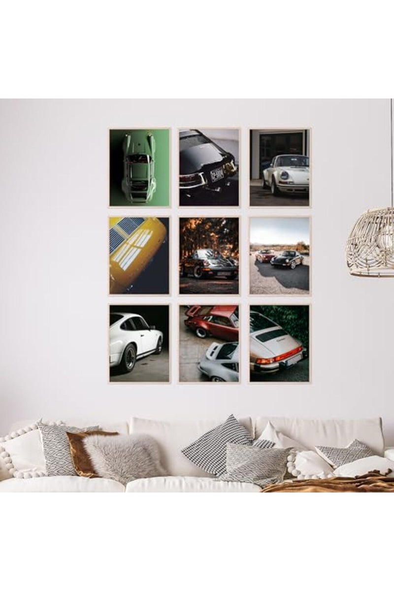 BigWig Prints Porsche 911 Poster - Car Wall Art, Porsche Wall Art, Porsche Poster, Vintage Car Poster, Car Posters for Men, Porsche 944 Posters, Porsche Art, Cool Car Posters - Unframed Set of 9 (8x10) - Image 2