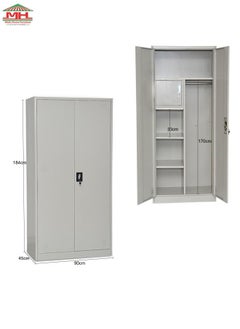 MHF Best Metal Wardrobe 2-Door With Shelves Storage Compartment Flush Key lock MH-205-E - pzsku/ZA21726015AD0F1F699B5Z/45/_/1686585670/a09f78e3-dfdd-49dc-bcf6-2642bfb8611d