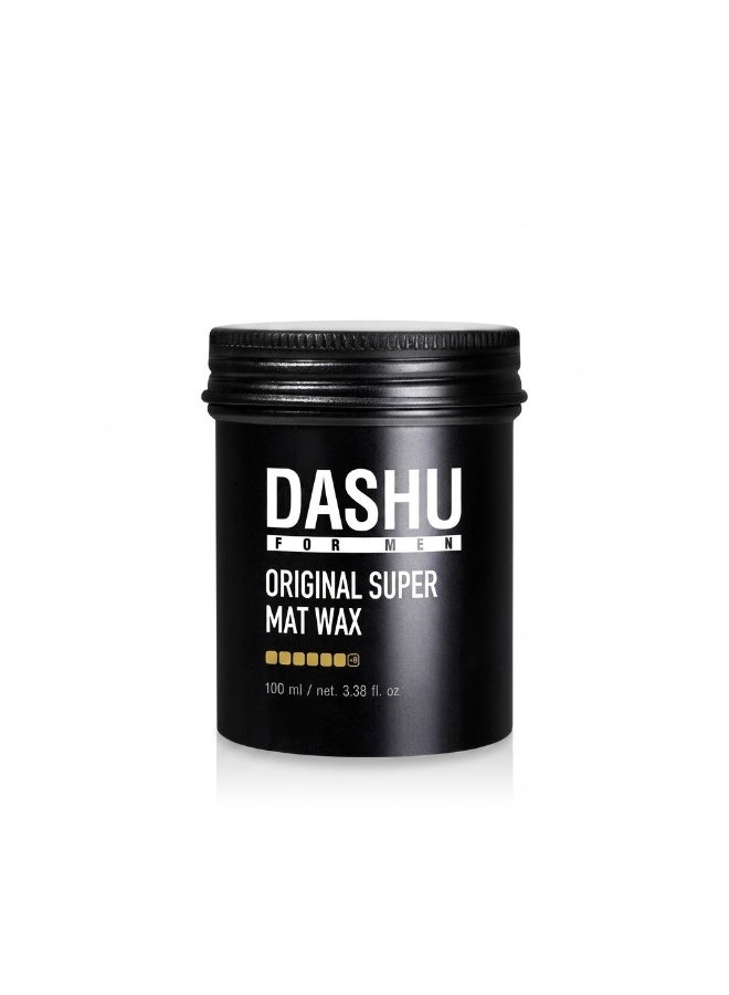 DASHU For Men Original Super Mat Hair Wax, Strong Hold, 100ml - Image 1