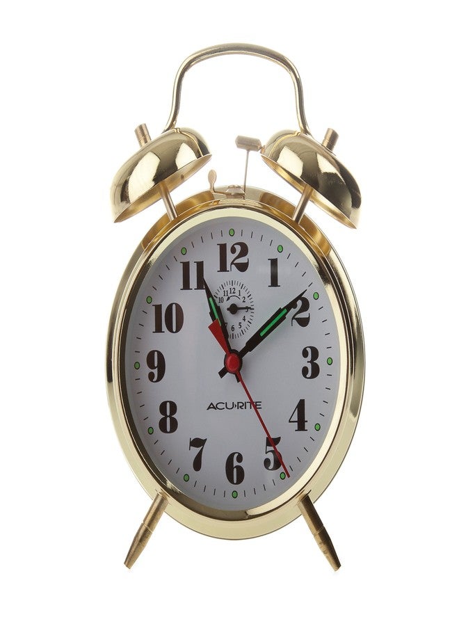 AcuRite 15605 Vintage Twin Bell Alarm Clock - Image 1