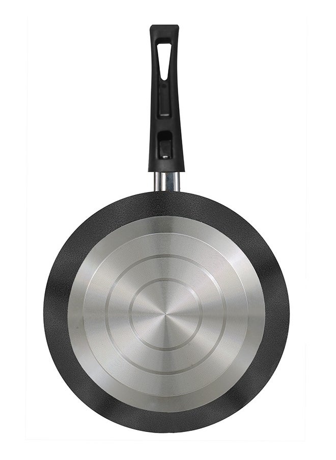 SONEX Sonex Nonstick Super Frying Pan, 26 cm – Never-Stick Technology With Teflon Nonstick Coating, Hard Enamel Exterior, Cool Handle, PFOA-Free, Healthy Cooking, Perfect for Omelettes, Pancakes, Stir-Fry, and More, Grey  - Image 3