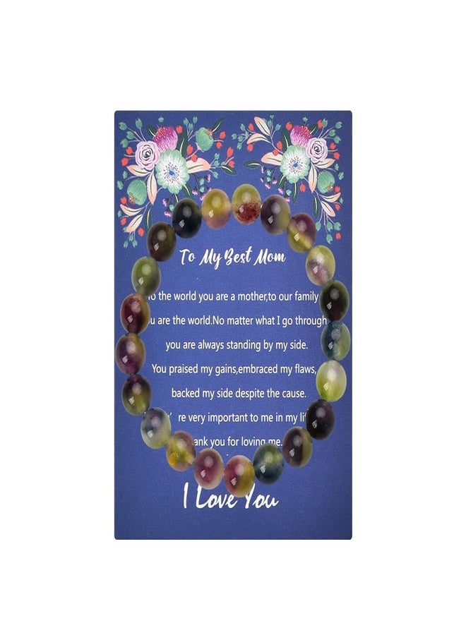 YangQian Christmas Gifts for Mom Bracelets Mother Gifts for Birthday Wedding Day I Love You Mama Gifts Thank You Mommy Gifts Ideas Appreciation Gift for Mom Beaded Bracelets for Women Mom Accessories Presents - Image 1