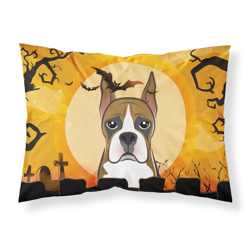 Caroline's Treasures ""Caroline's Treasures BB1781PILLOWCASE Halloween Boxer Fabric Standard Pillowcase  Large  Multicolor"" 