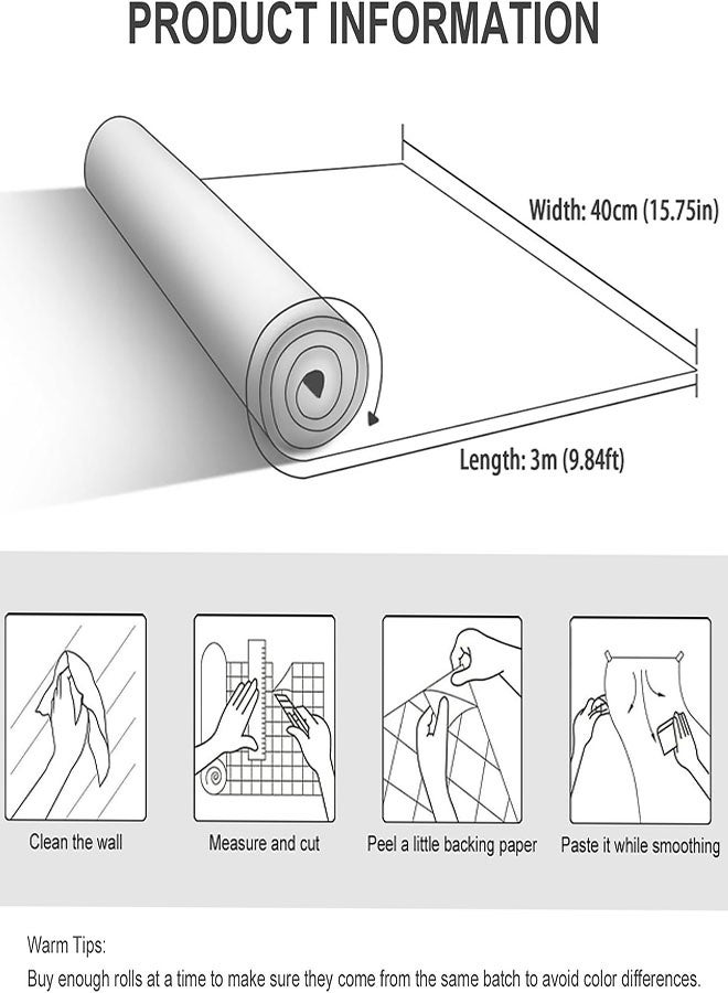 ورق لاصق خشبي، 15.7 بوصة × 9.8 قدم ورق حائط خشبي قابل للنزع واللصق ورق لاصق بلمسة خشبية ورق حائط خشبي بلوط فينيل ذاتي اللصق لرفوف الحائط وأسطح العمل والخزائن والمكاتب - Image 2