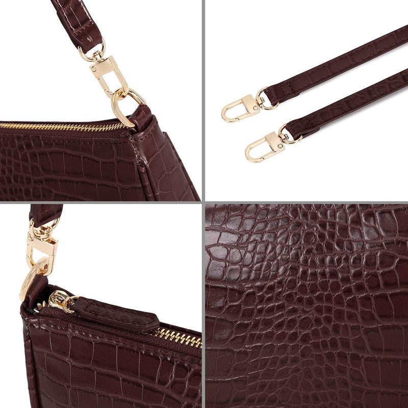lapsting Women's Shoulder Handbags Bag Mini Purse for Women Crossbody Clutch Small Y2k 90s Purses Bags Brown - Image 5