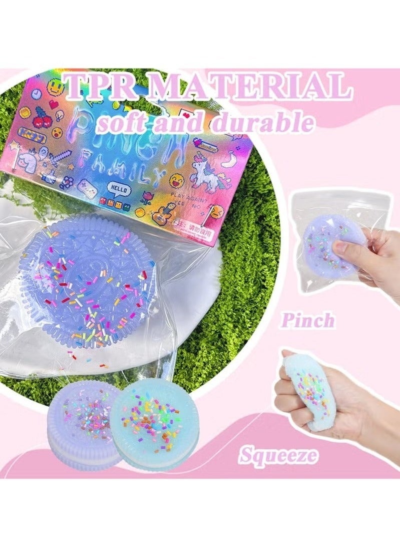 Bukela 2PCS Squishy Biscuit Stress Relief Toy, Pinch Decompression Toy, Realistic Sandwich Design for Anxiety and Relaxation, Perfect Desk Accessory and Fun Fidget Toy for Adults, Ideal for Stress Relief - Image 4