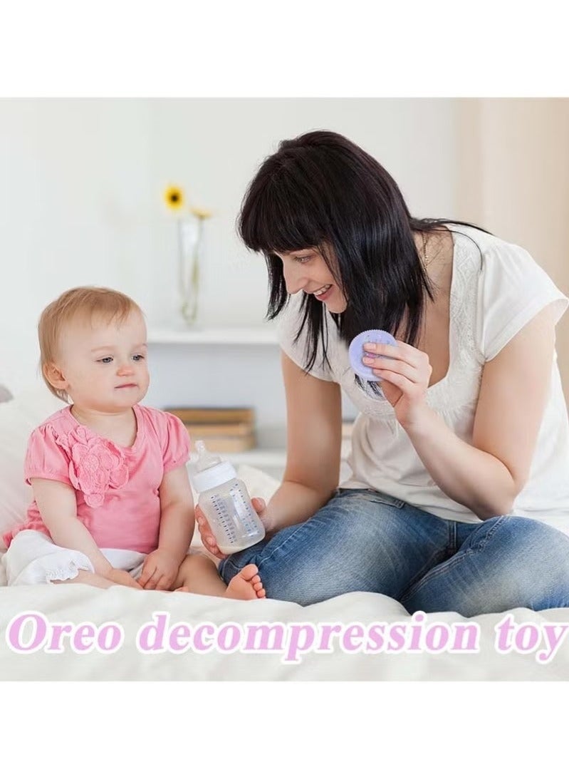 Bukela 2PCS Squishy Biscuit Stress Relief Toy, Pinch Decompression Toy, Realistic Sandwich Design for Anxiety and Relaxation, Perfect Desk Accessory and Fun Fidget Toy for Adults, Ideal for Stress Relief - Image 2