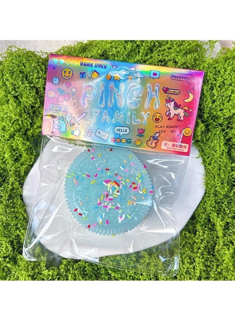 Bukela 2PCS Squishy Biscuit Stress Relief Toy, Pinch Decompression Toy, Realistic Sandwich Design for Anxiety and Relaxation, Perfect Desk Accessory and Fun Fidget Toy for Adults, Ideal for Stress Relief - Image 5