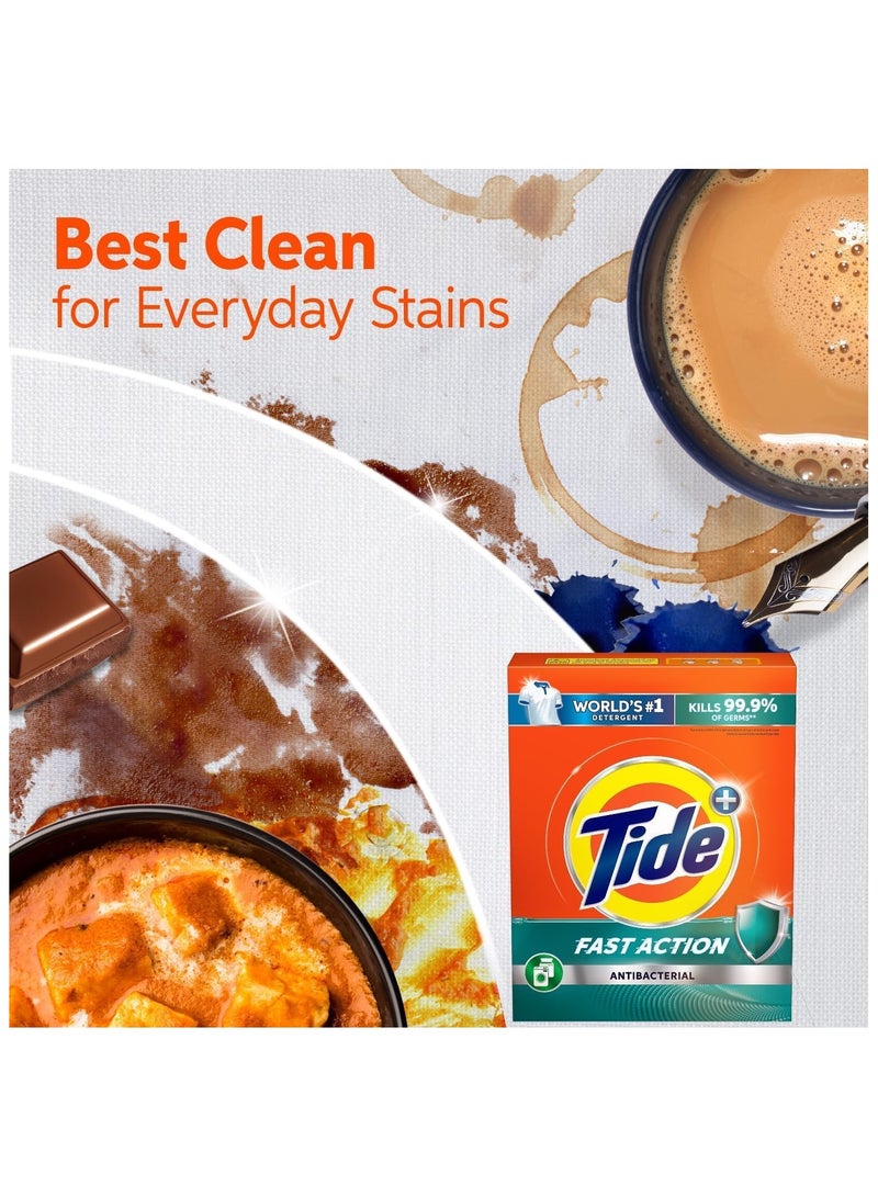 Tide Anti Bacterial Fast Action Laundry Detergent Powder 9kg - Image 5