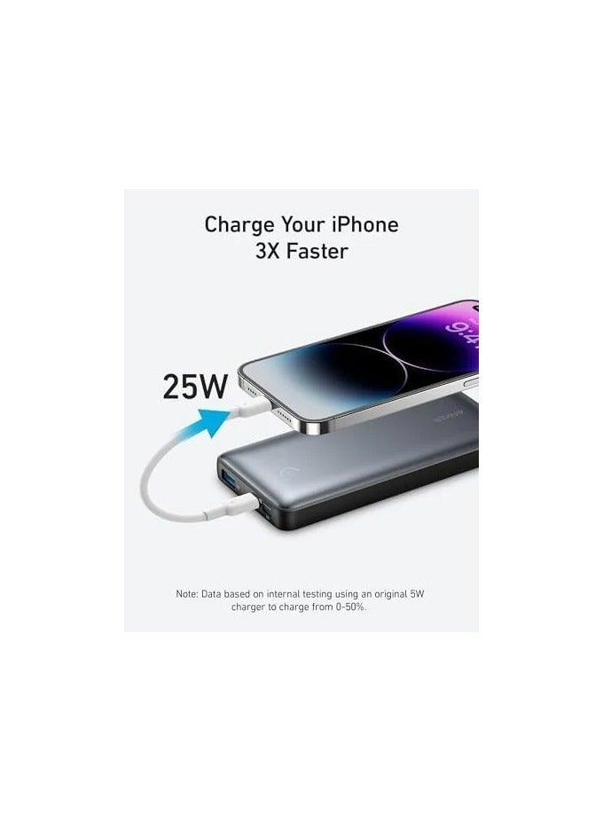 Anker 533 Power Bank, Fast 25W Charging, Fueling Your Battery Up To 3 Times Faster Than Regular Power Banks Battery Pack - - Image 3