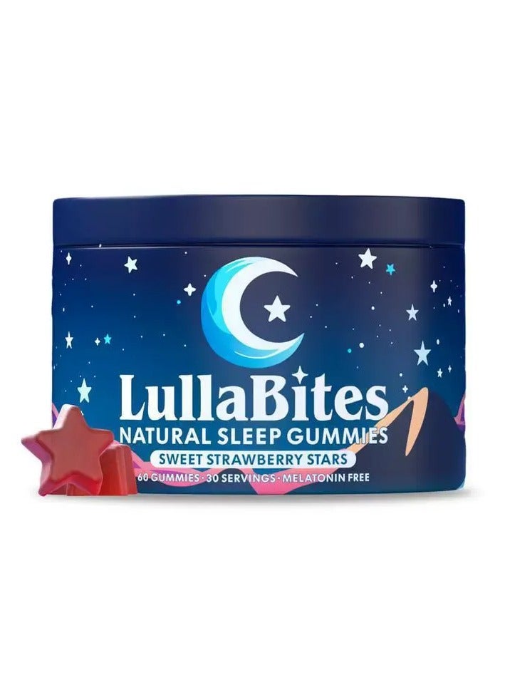 LullaBites Natural Sleep Gummies Melatonin Gummies - 60 Gummies | Nighttime Sleep Aid - Image 1