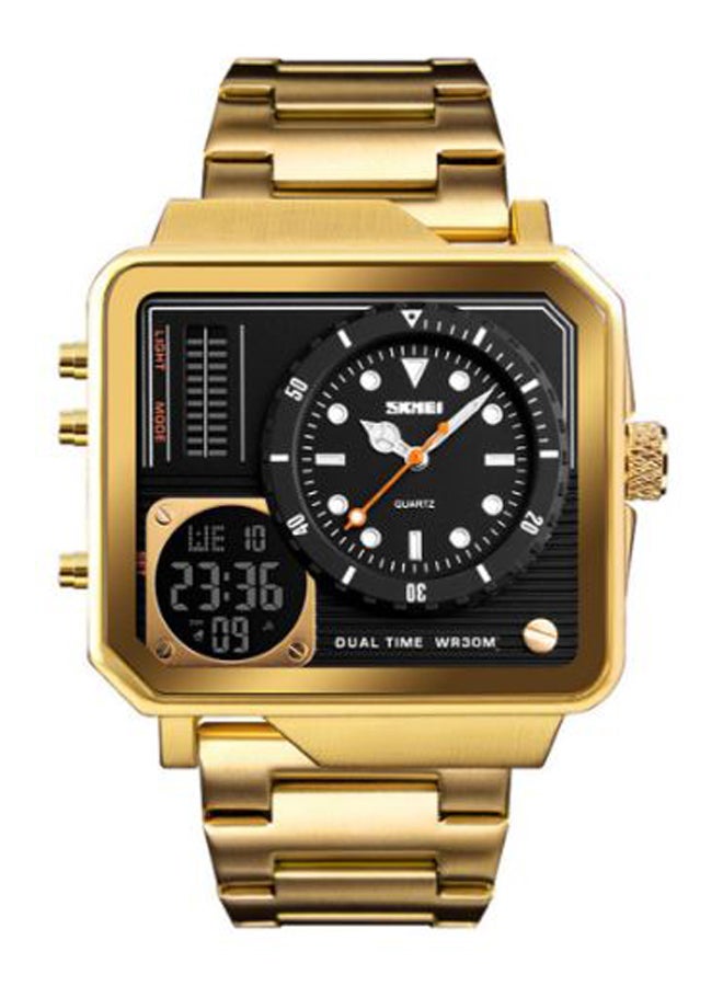 Men's Metal Analog  Digital Watch 1392 - 51 mm - Gold - Image 1