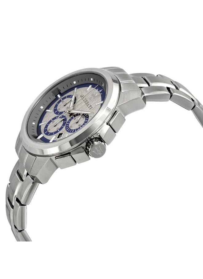 Maserati - Maserati Successo Silver Grey Dial Chronograph Quartz Mens Watch - R8873621006 - Image 1